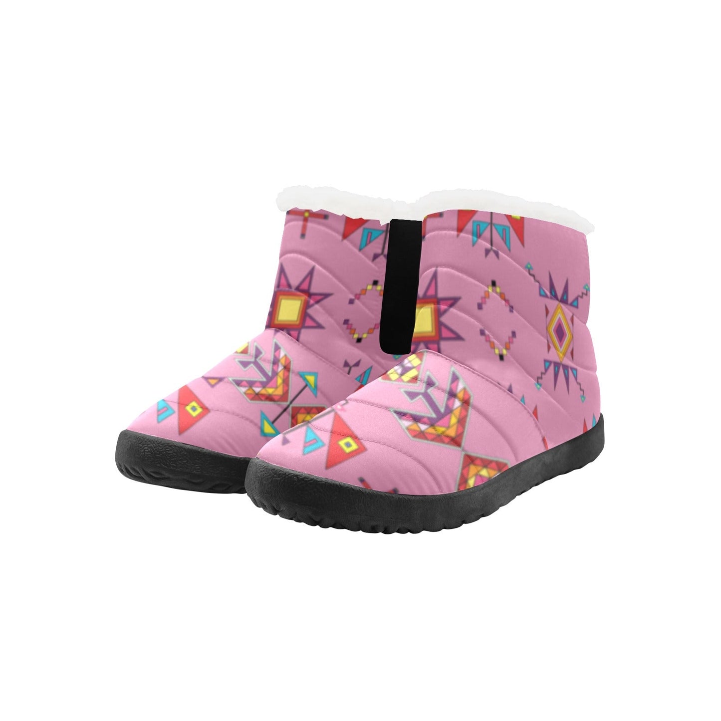 Scattered Generations Pink Men's Padded Winter Boot