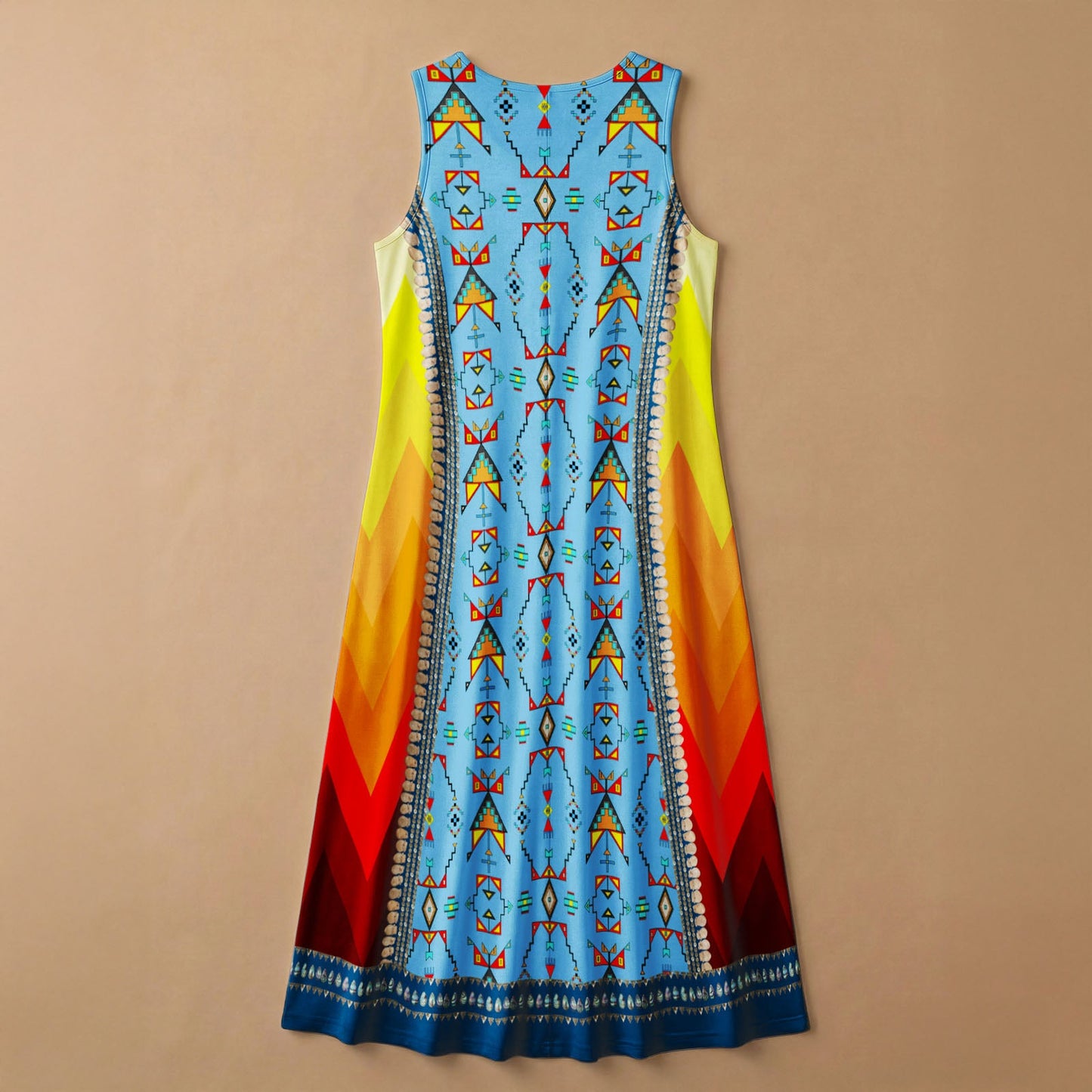 Sentinel of the Plains Turquoise 2 Sleeveless Dress
