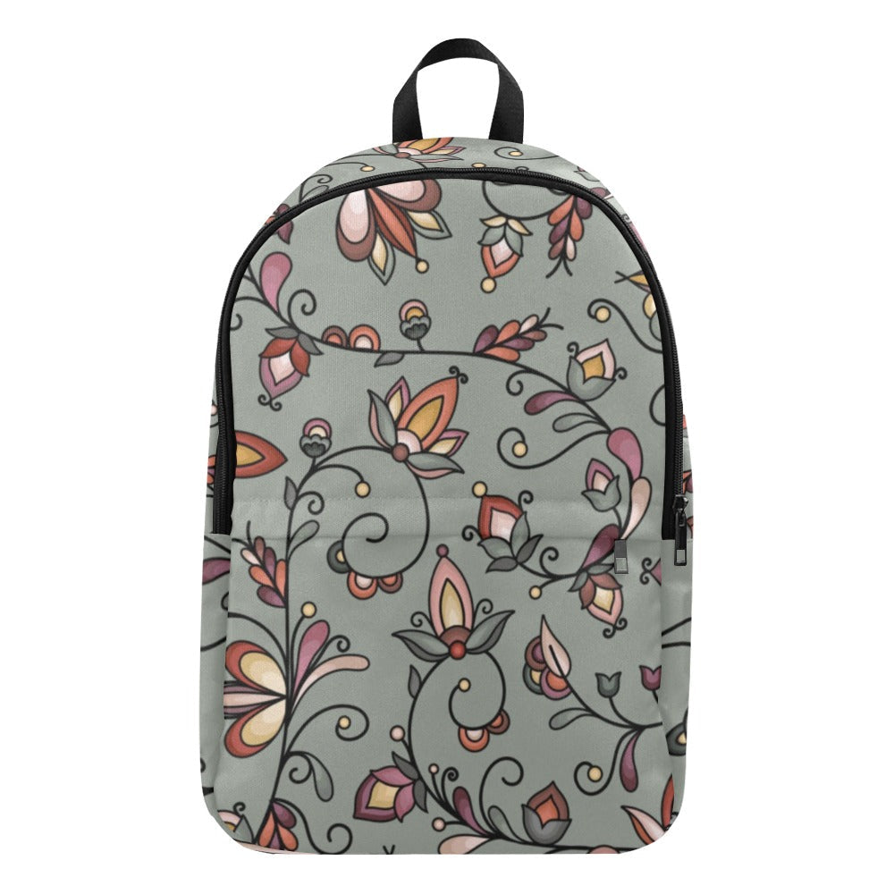 Burnt Sky Petals Green Backpack