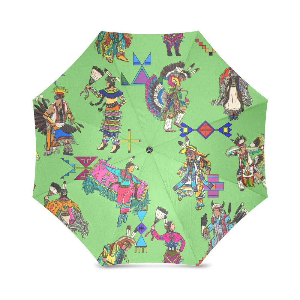 Grand Entry Dancers Grass Foldable Umbrella