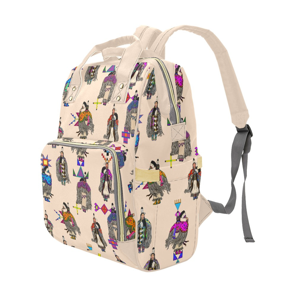 Women's Tradish Dancers  Muslin Multi-Function Diaper Backpack