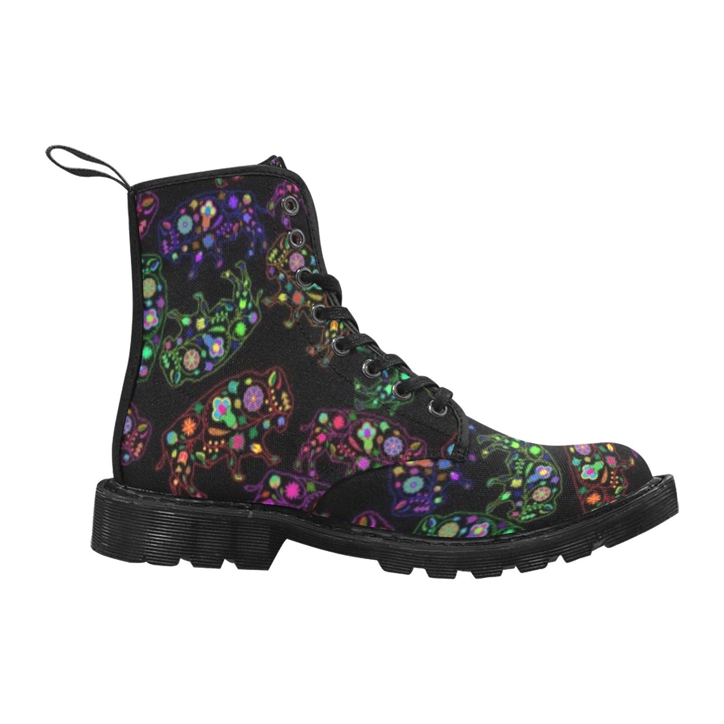 Neon Floral Buffalos Boots