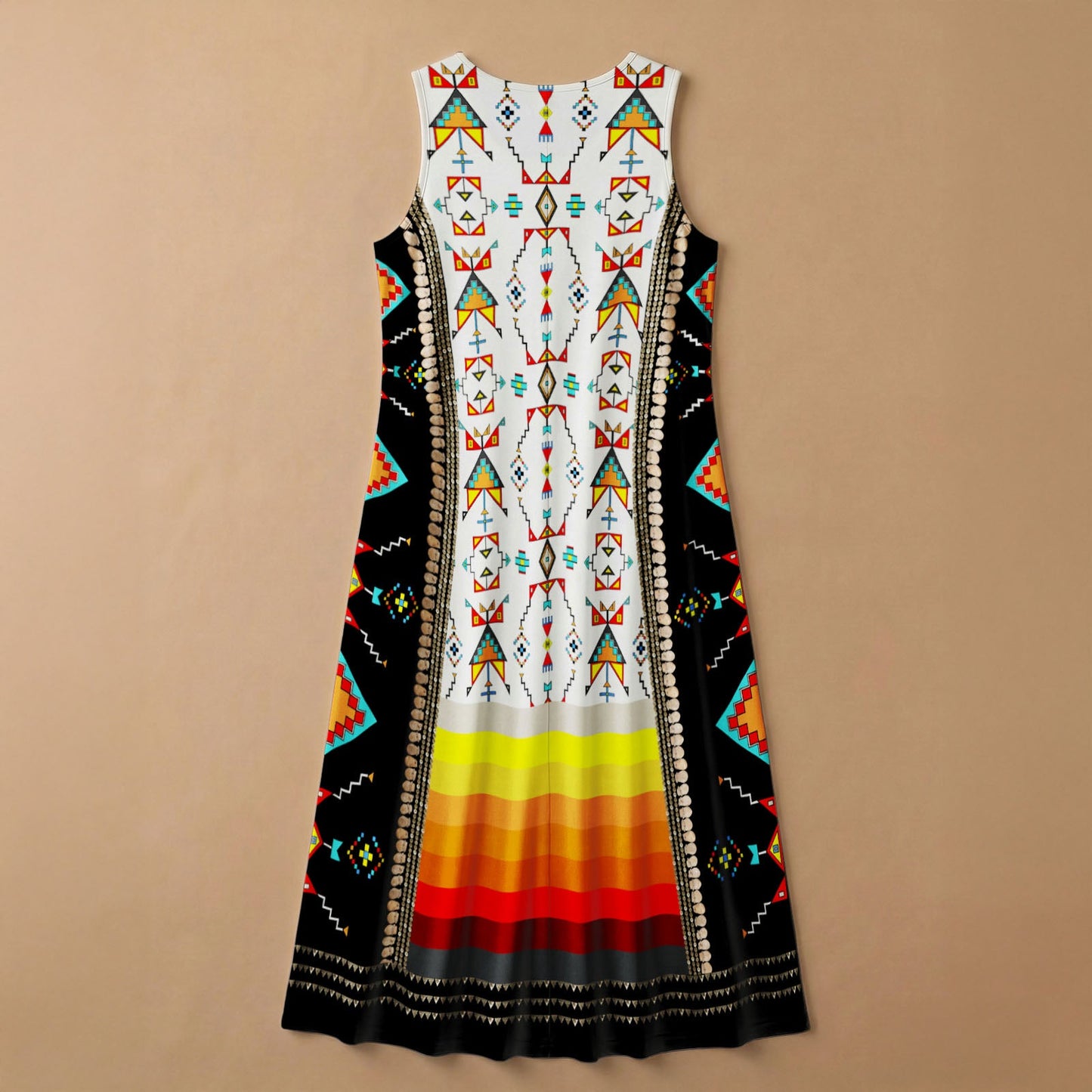 Sentinel of the Plains White 1 Sleeveless Dress