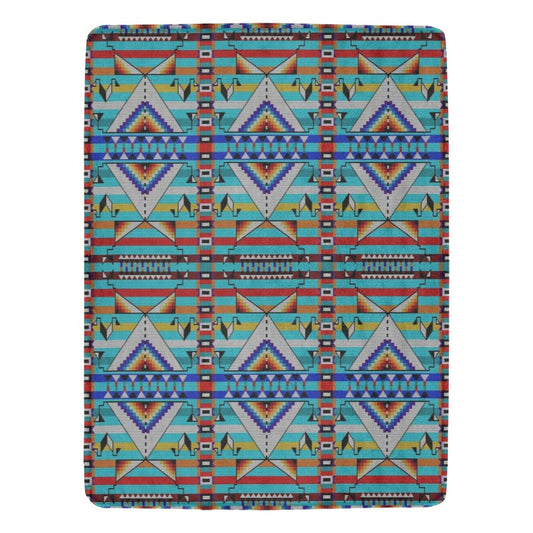 Medicine Blessing Turquoise X-Large Micro Fleece Blanket