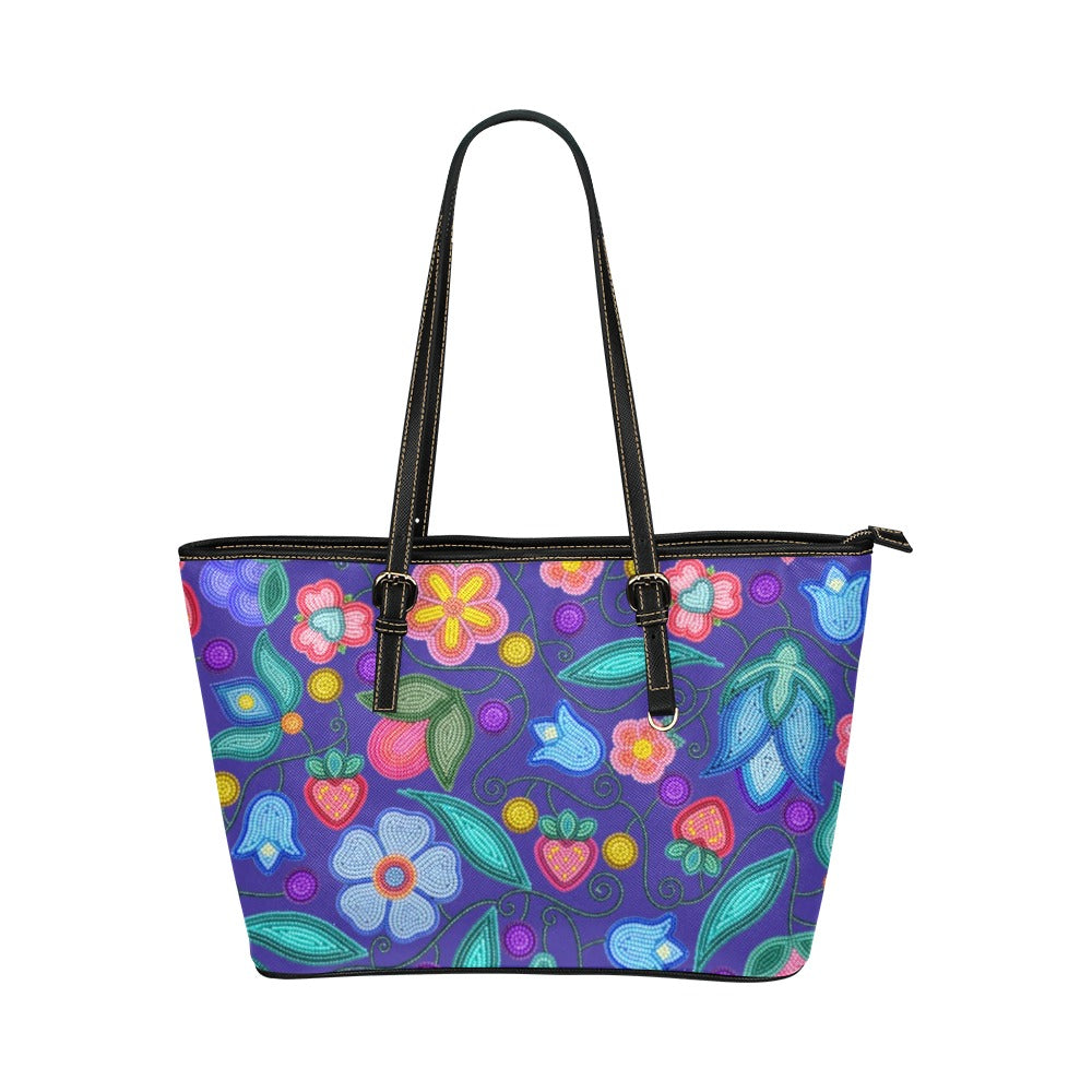 Sweet Offering Indigo Leather Tote