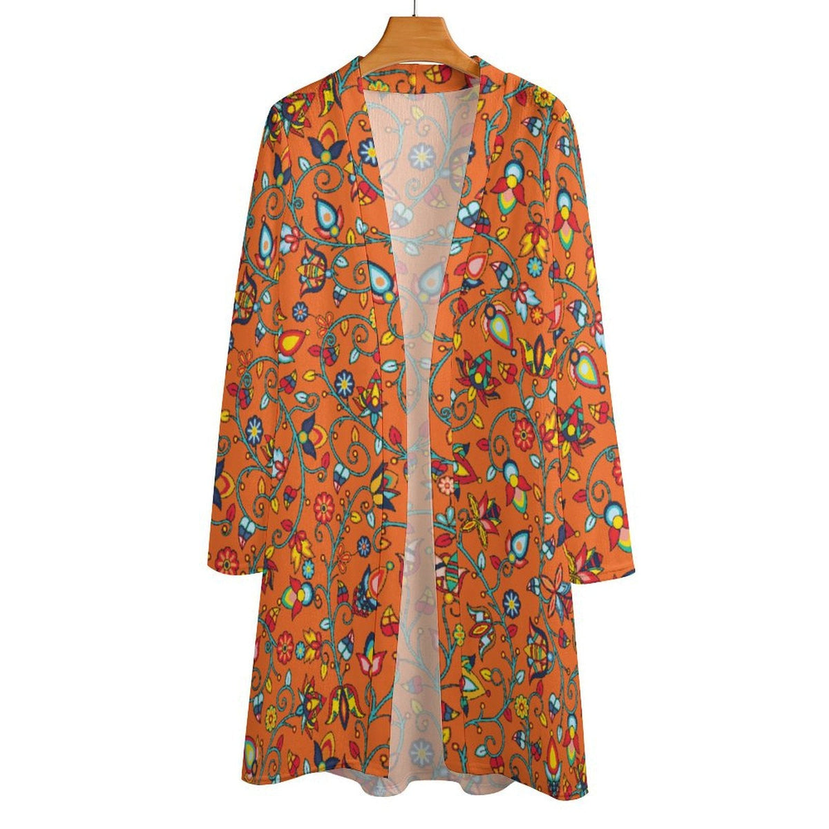 Thorny Path Orange Cardigan