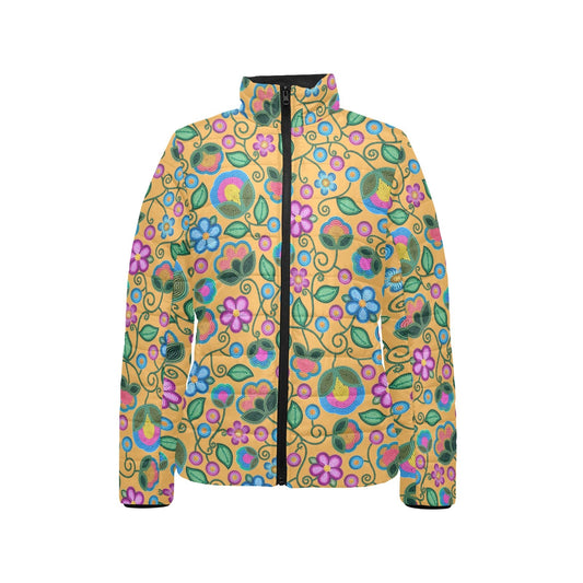 Turquoise Sunbeam Yellow Stand Collar Jacket