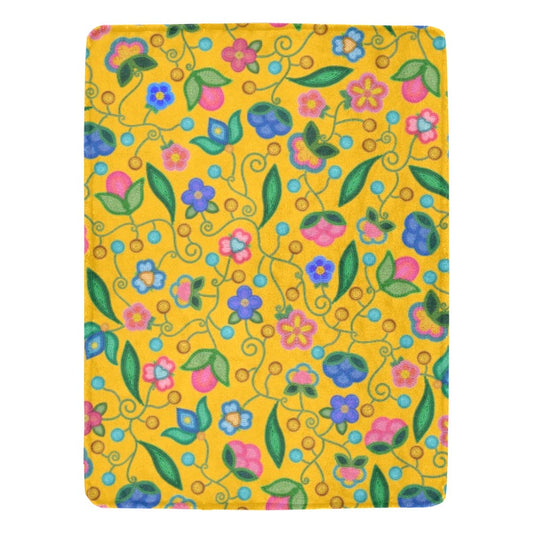 Skyberry Serenade Yellow X-Large Micro Fleece Blanket