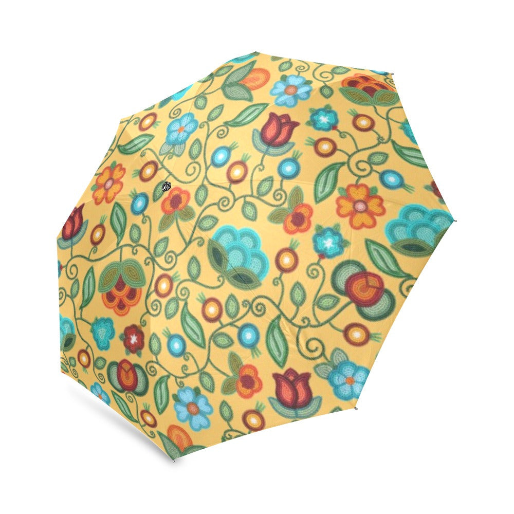 Prairie Fire Petals Honey Foldable Umbrella