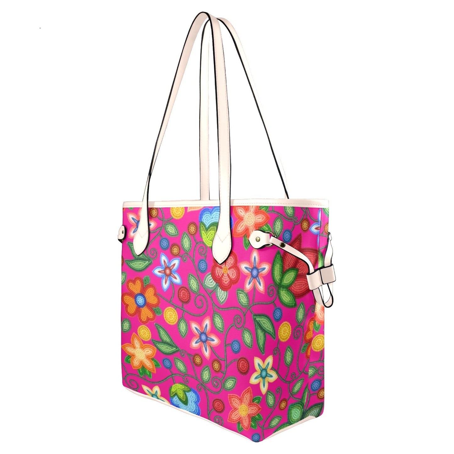 Morning Harmony Pink Clover Canvas Tote