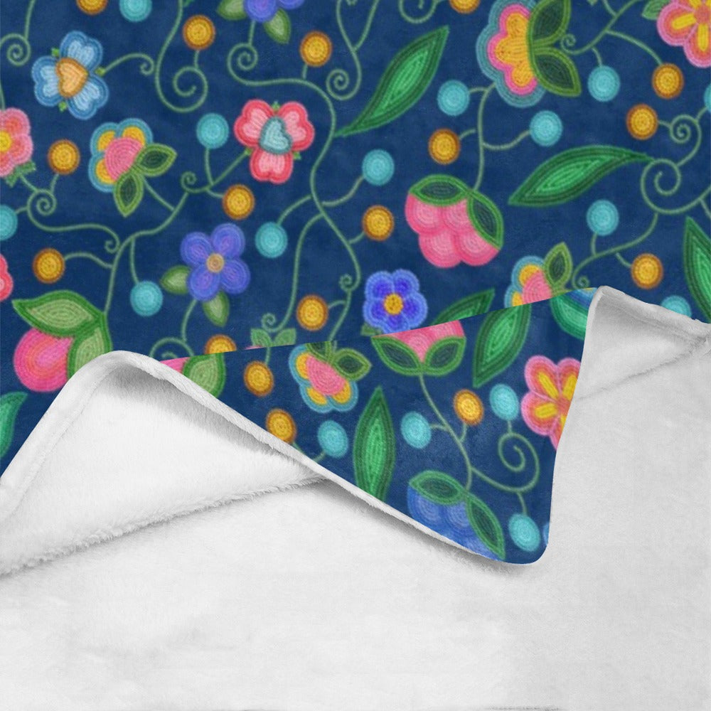 Skyberry Serenade Navy Ultra-Soft Micro Fleece Blanket 40"x50"