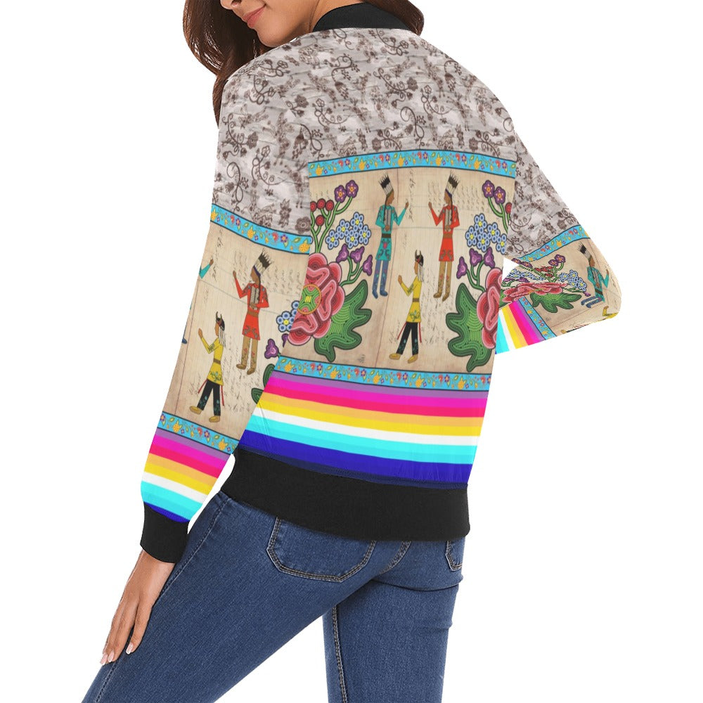 Kinship Ties Bomber Jacket for Women