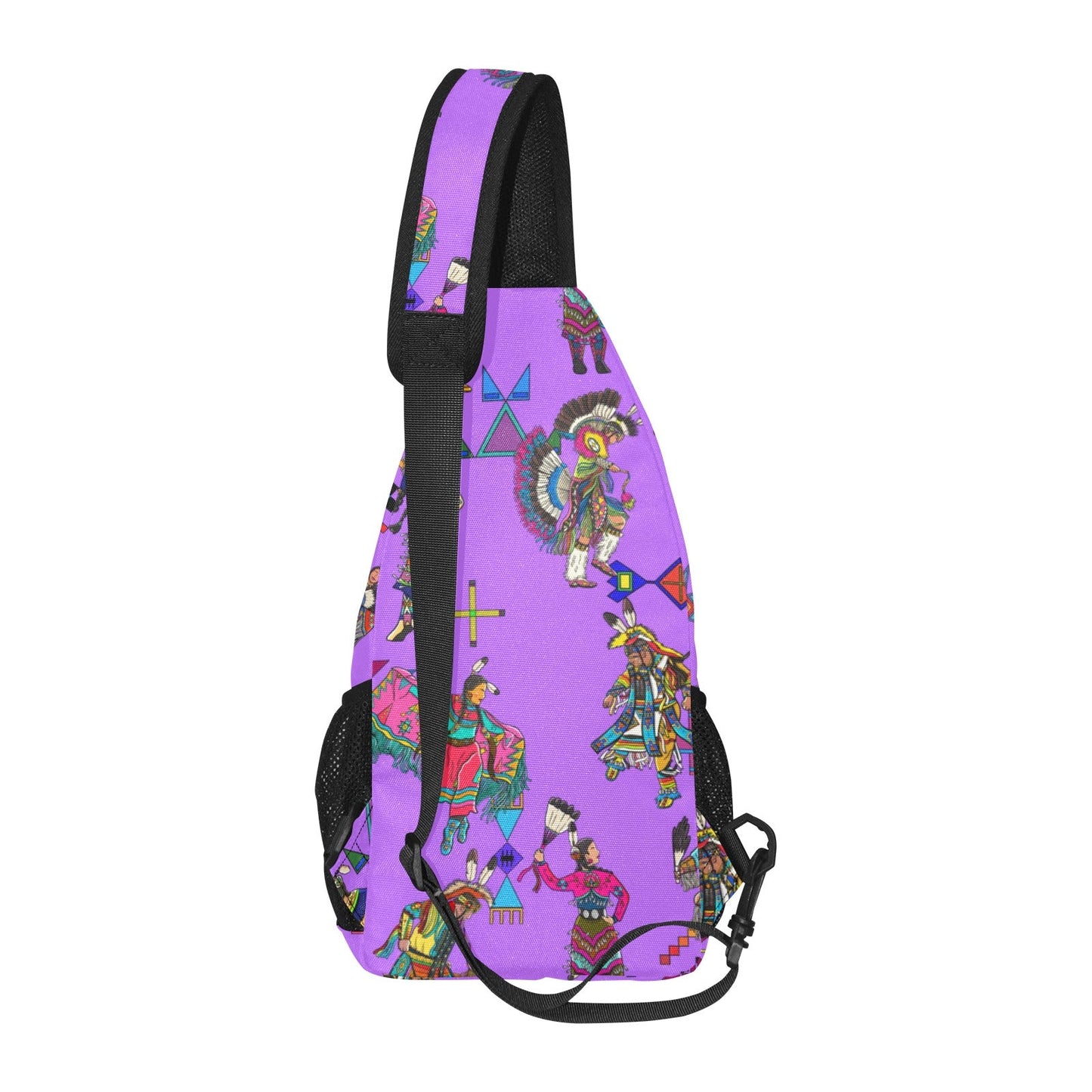 Grand Entry Dancers Purple Chest Bag