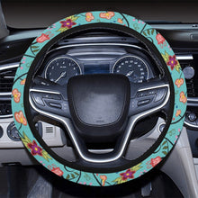 Load image into Gallery viewer, Fresh Fleur Sky Steering Wheel Cover with Elastic Edge
