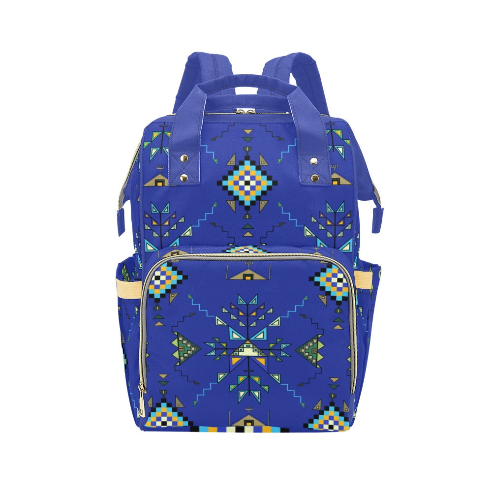 Bear Shield Dark Blue Multi-Function Diaper Backpack/Diaper Bag