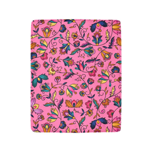 Copper Prairie Petals Pink Ultra-Soft Micro Fleece Blanket 40"x50"