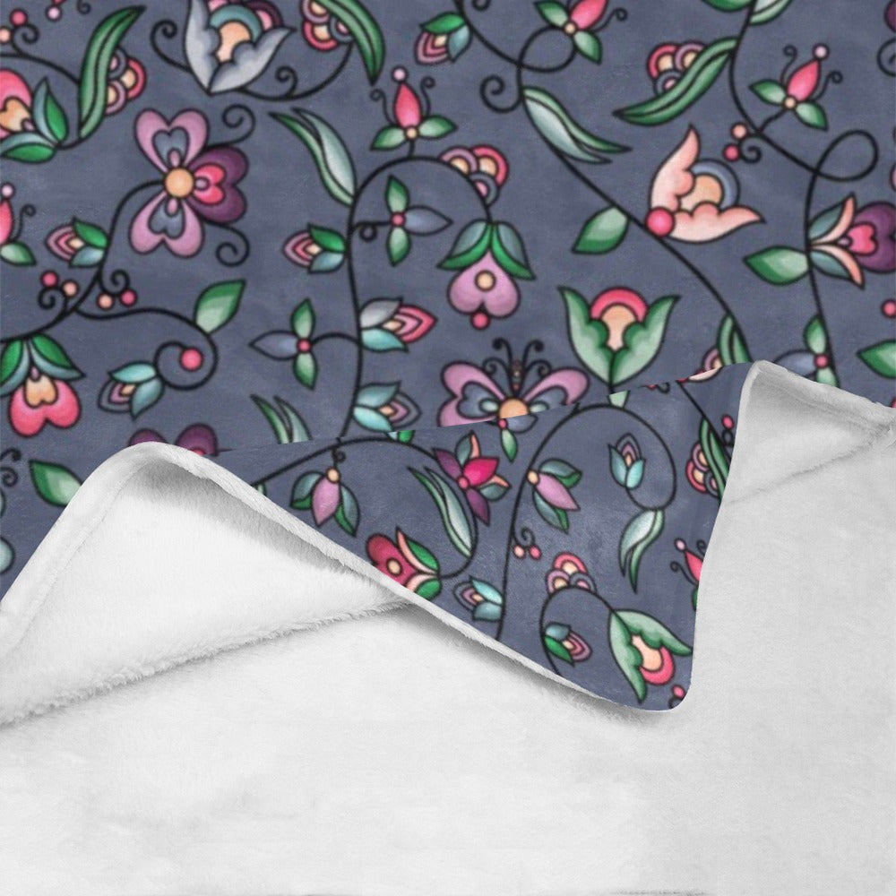 Amber Evening Garland Blue X-Large Micro Fleece Blanket