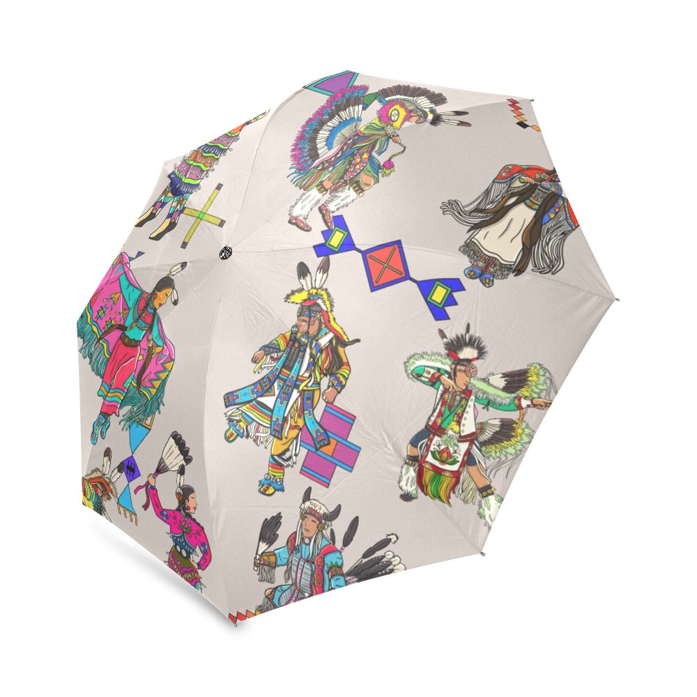 Grand Entry Dancers Muslin Foldable Umbrella