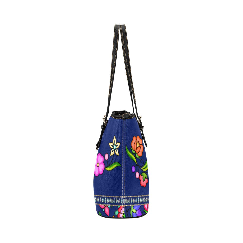 Grandmother Legacy Dark Blue Leather Tote