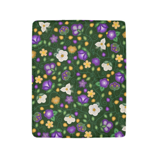Midnight Moss Bloom Forest Ultra-Soft Micro Fleece Blanket 40"x50"