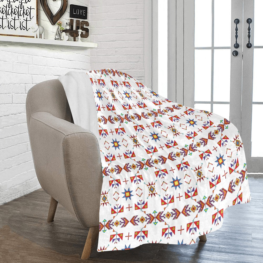 Scattered Generations White Ultra-Soft Micro Fleece Blanket 50"x60"