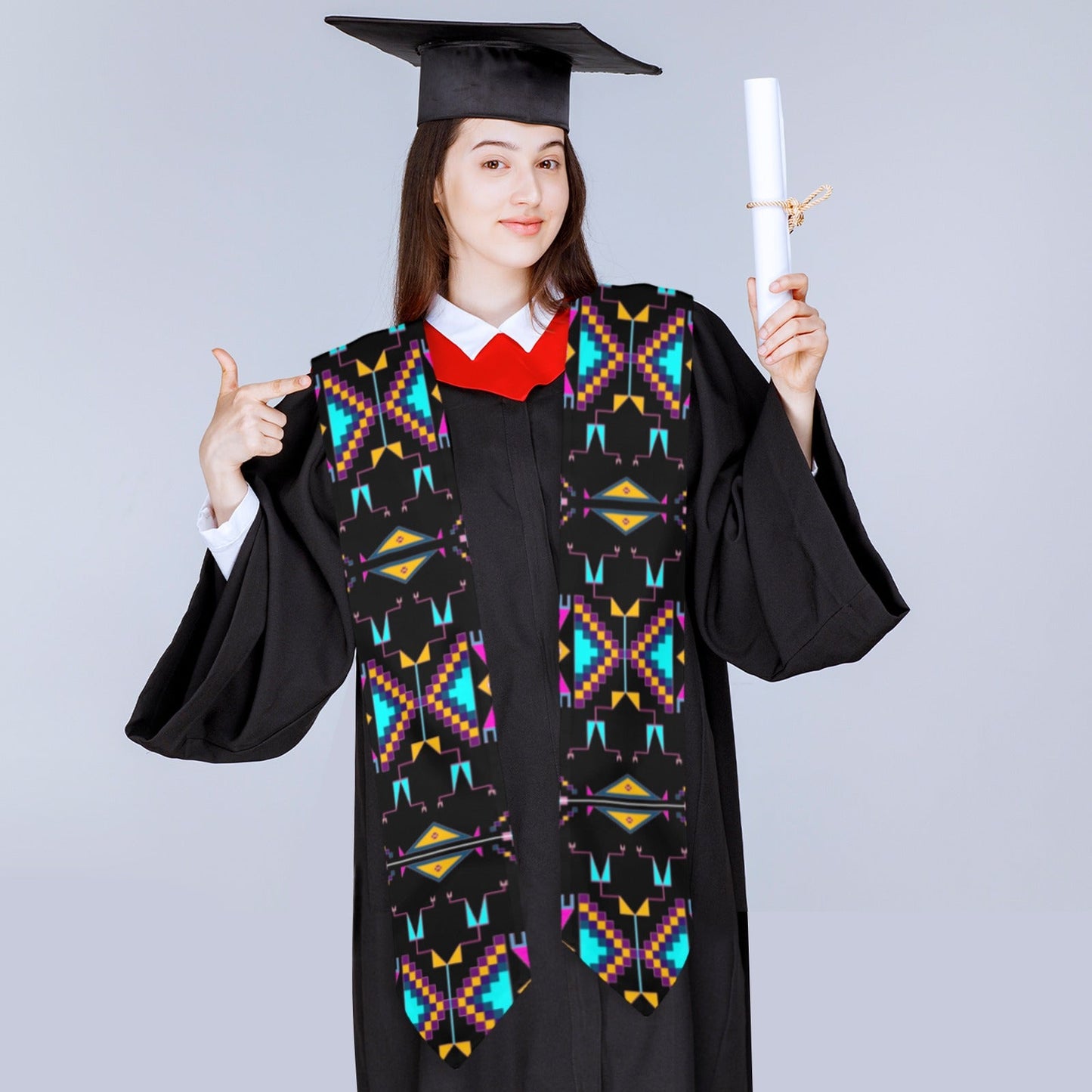 Rite of Passage Black Graduation Stole