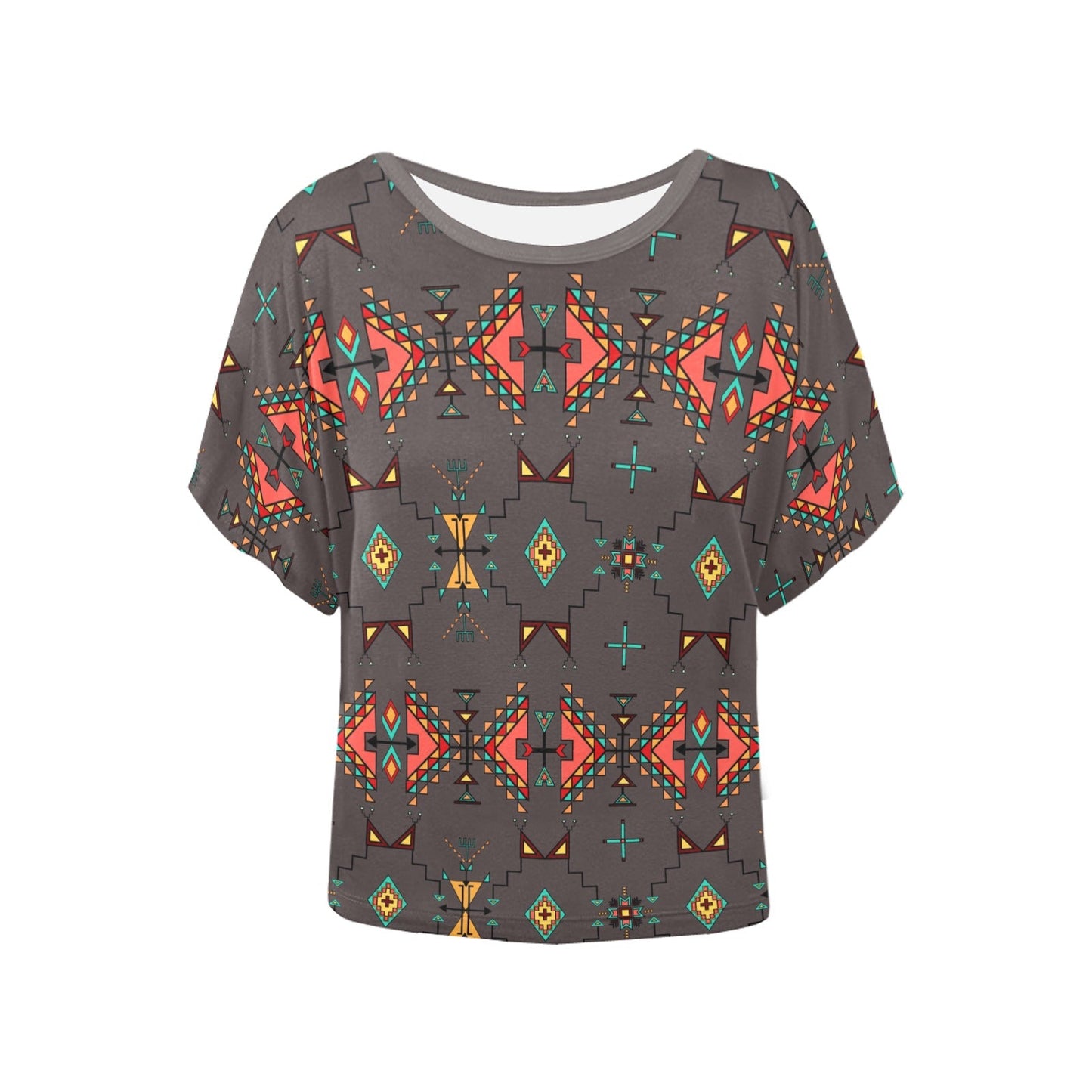 Thunder Flight Gray Women's Batwing-Sleeved Blouse T shirt