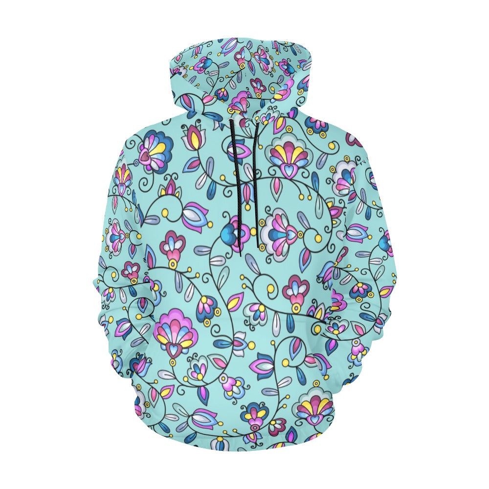 Autumn Bundle Blessing Turquoise Hoodie for Men