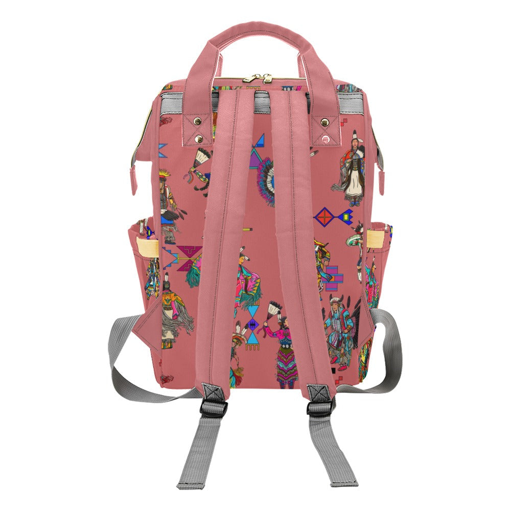 Grand Entry Dancers Terra Cotta Multi-Function Diaper Backpack