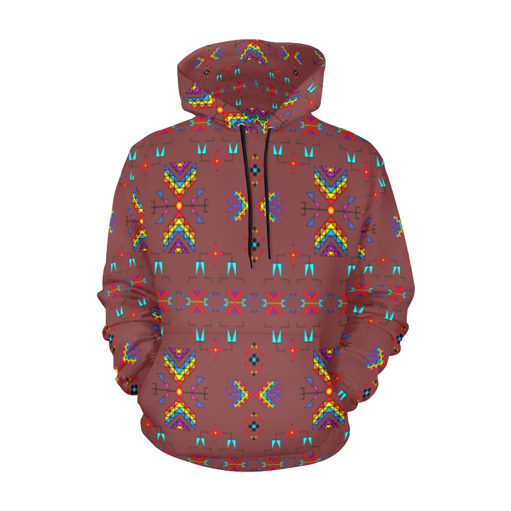 Rainy Chief Rainbow Earth Clay Hoodie for Men