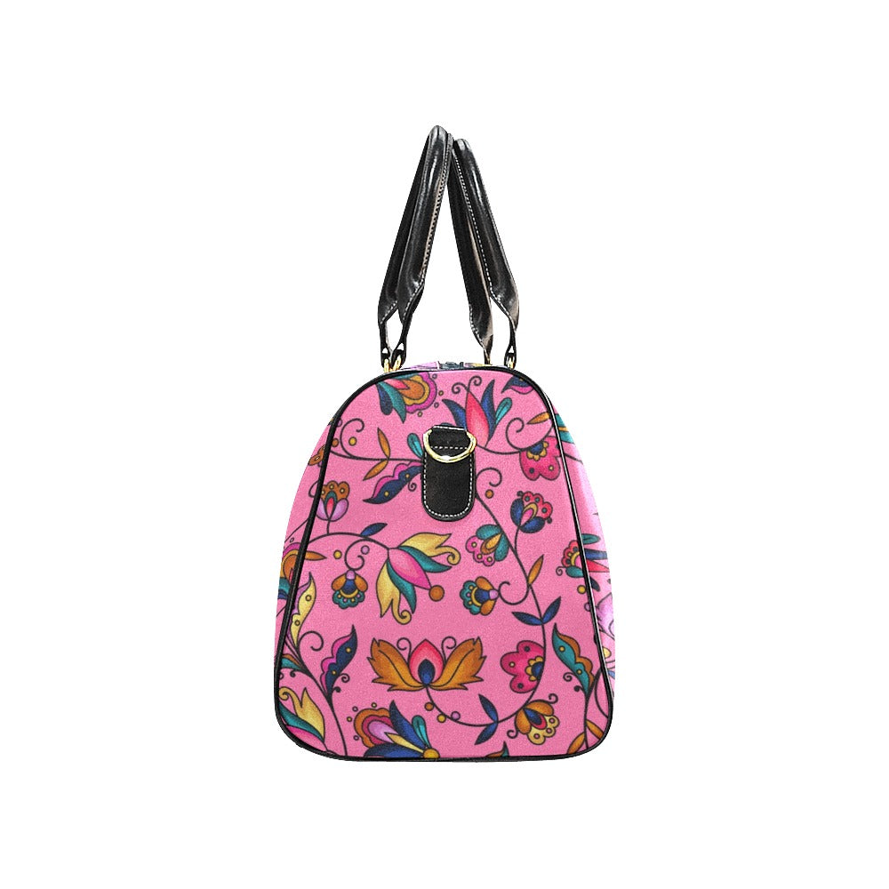 Copper Prairie Petals Pink Large Travel Bag