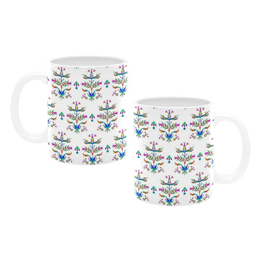 Dakota Damask White Mug