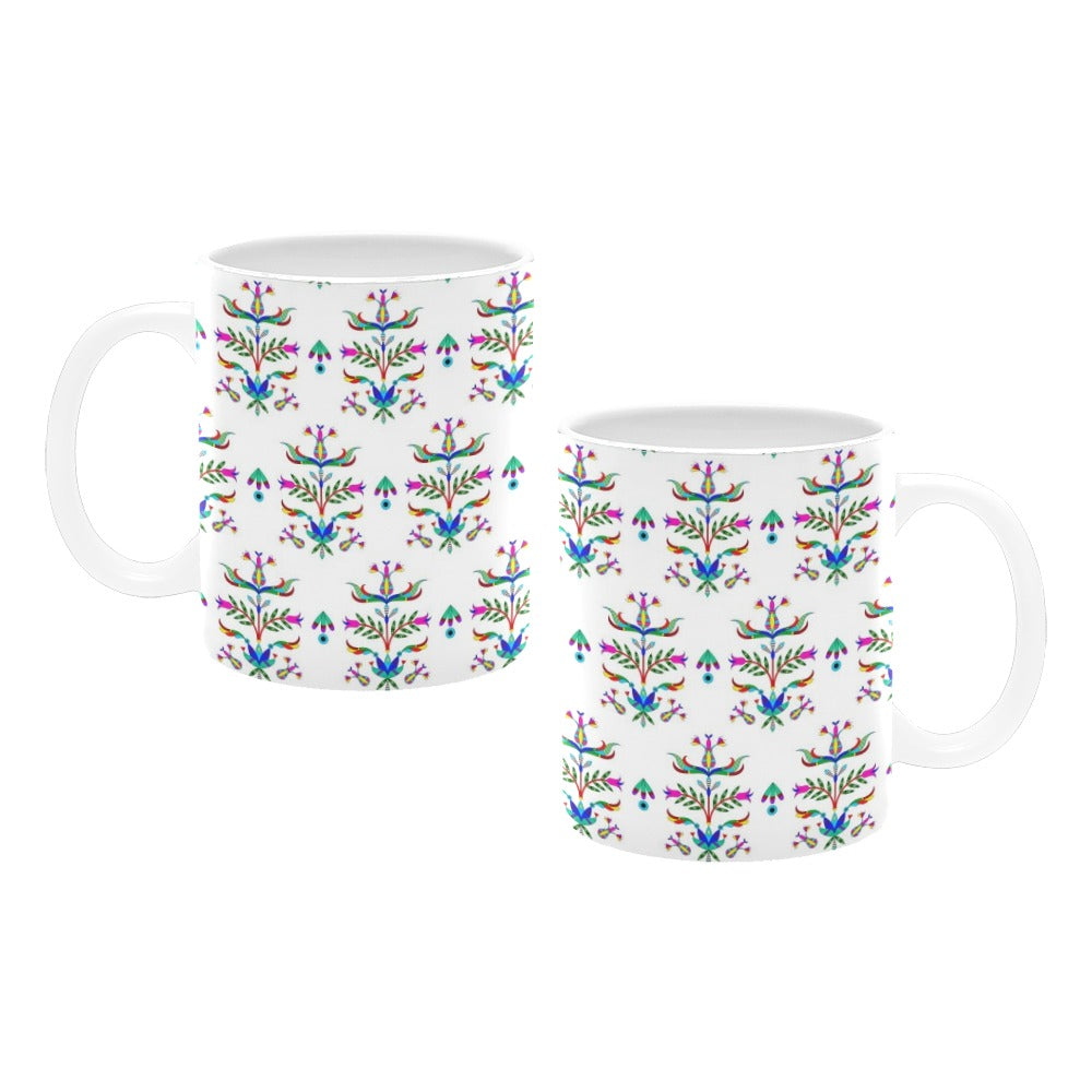 Dakota Damask White Mug