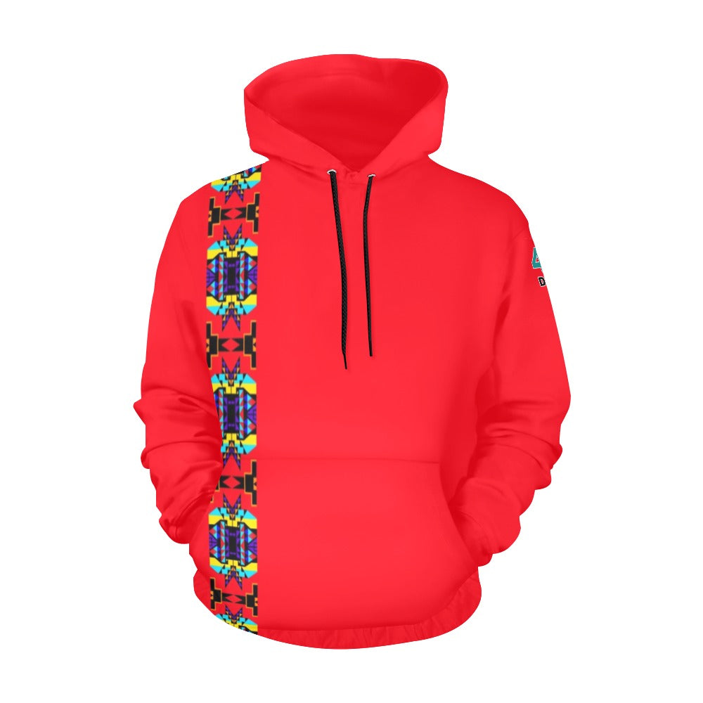 Red Blanket Strip II Hoodie for Men