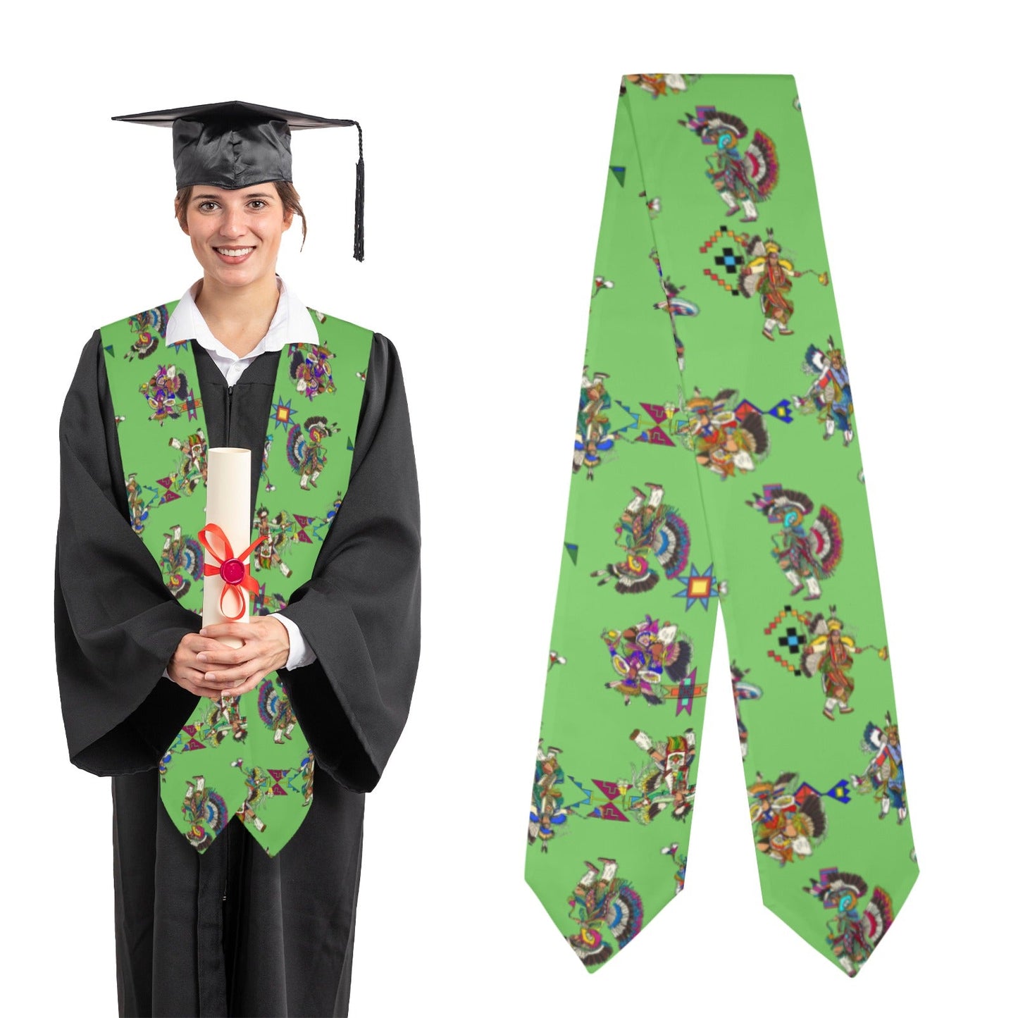 Men's Fancy Dancers Grass Graduation Stole