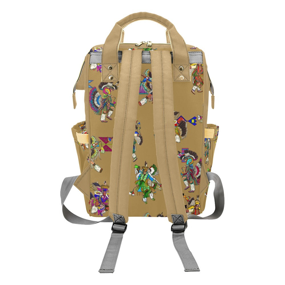 Men's Fancy Dancers Earth Multi-Function Diaper Backpack
