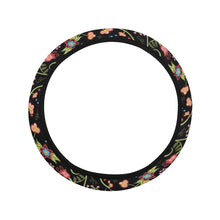 Load image into Gallery viewer, Fresh Fleur Midnight Steering Wheel Cover with Elastic Edge
