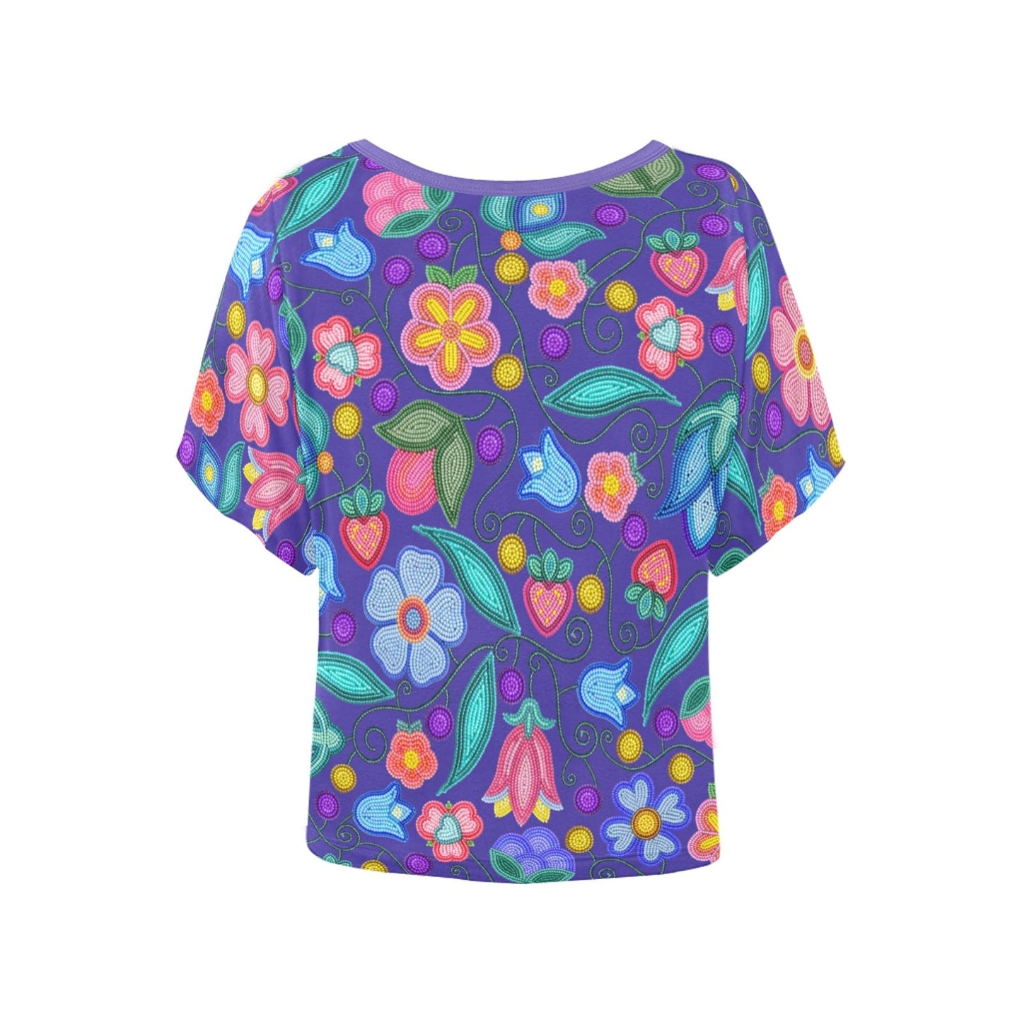 Sweet Offering Indigo Batwing Blouse