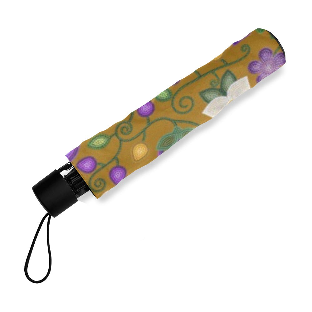 Midnight Moss Bloom Toffee Foldable Umbrella