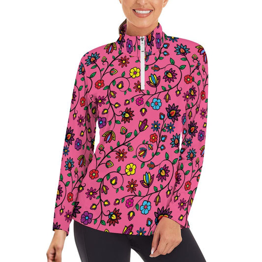 Nature's Nexus Blush Long Sleeve Yoga Shirt