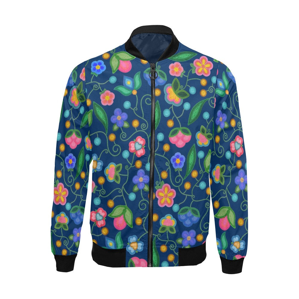 Skyberry Serenade Navy Bomber Jacket