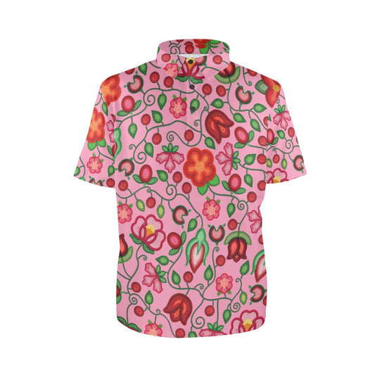 Rose Reverie Pink Polo Shirt