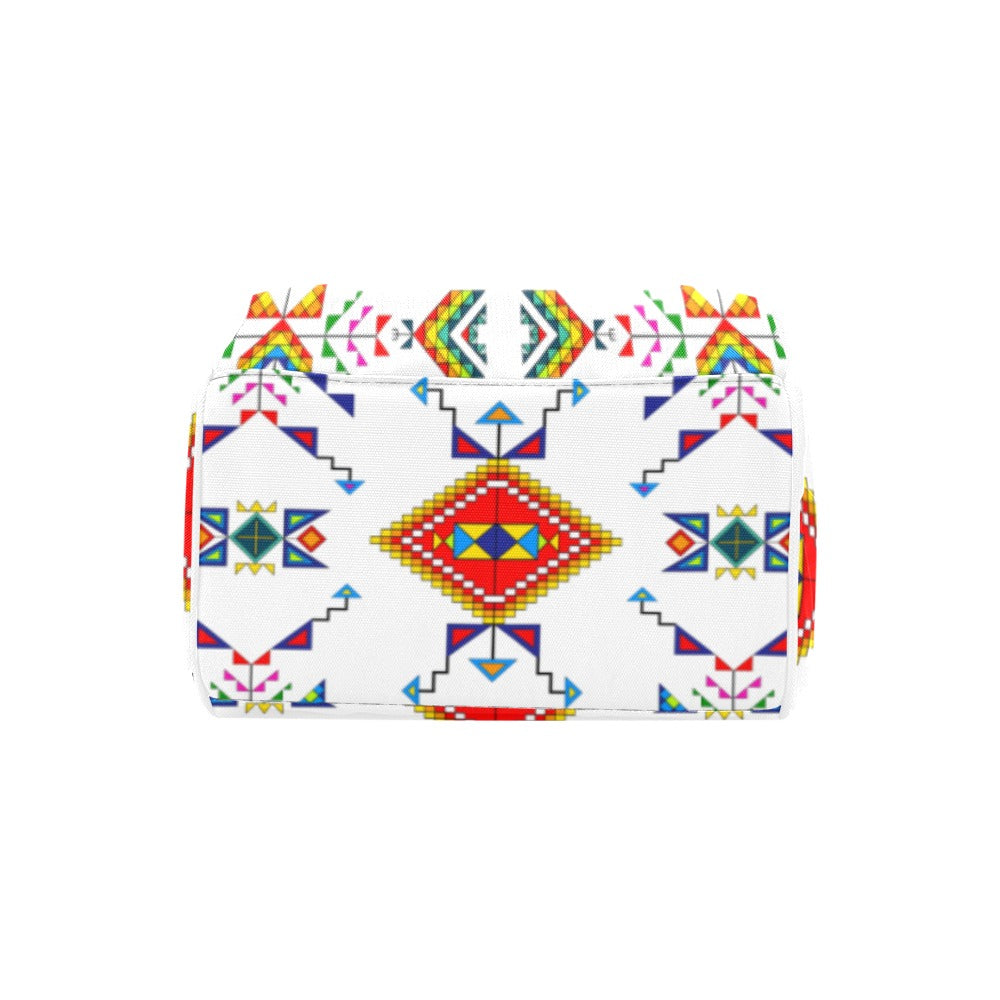 Buffalo Jump White Multi-Function Diaper Backpack/Diaper Bag