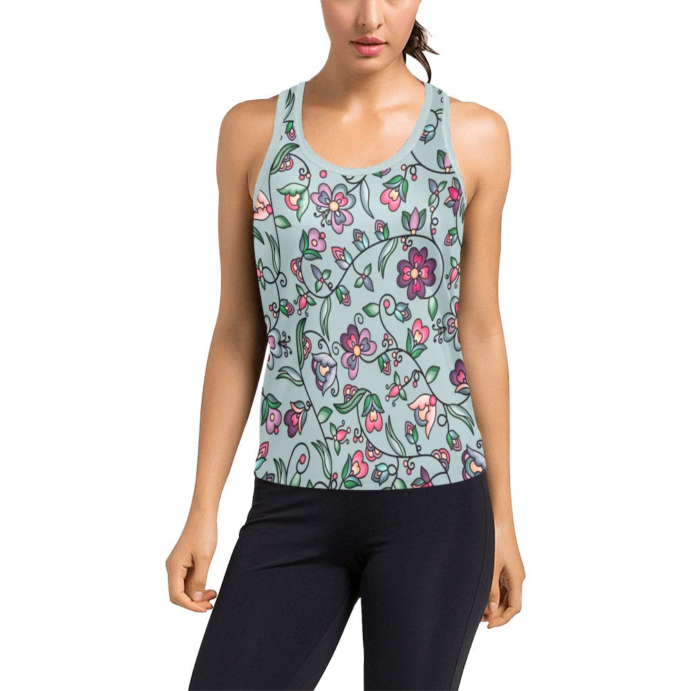 Amber Evening Garland Turquoise Women's Racerback Tank Top