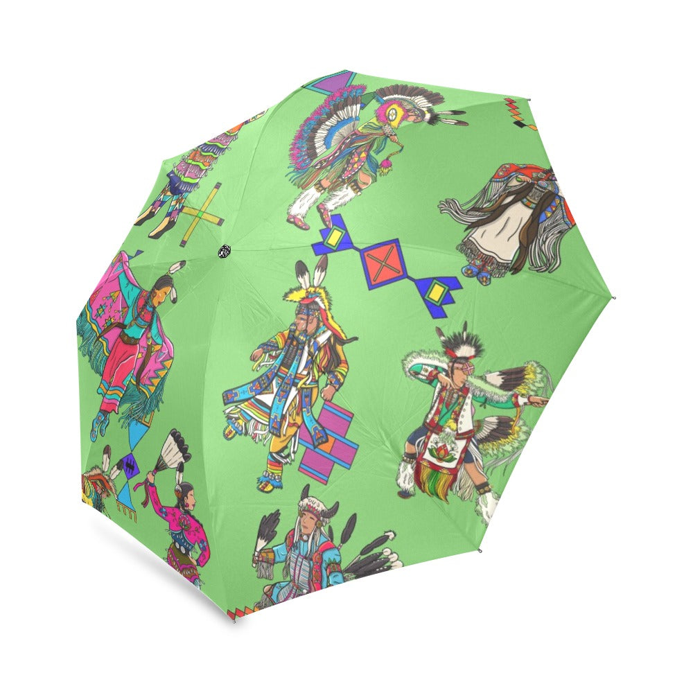 Grand Entry Dancers Grass Foldable Umbrella