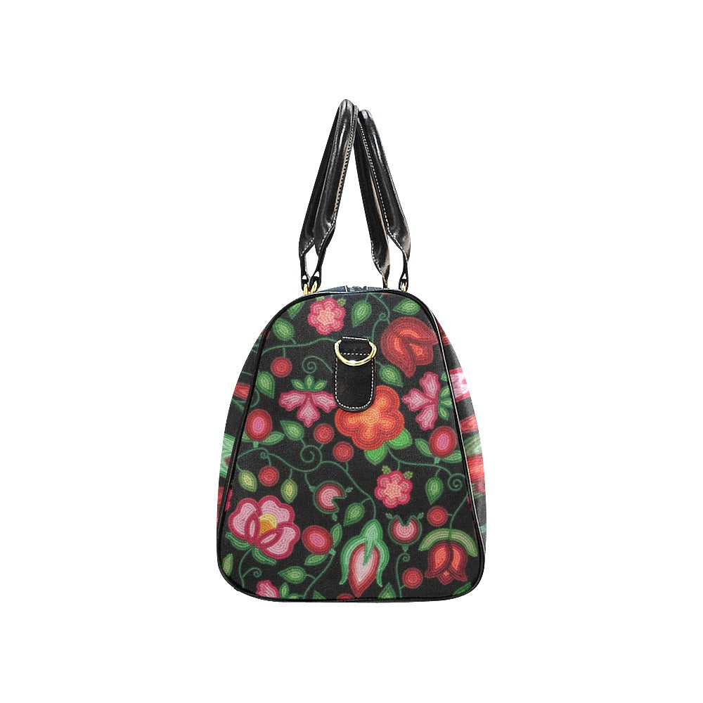 Rose Reverie Black Small Travel Bag