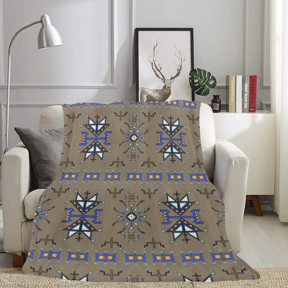Eagle Strike Brown X-Large Micro Fleece Blanket