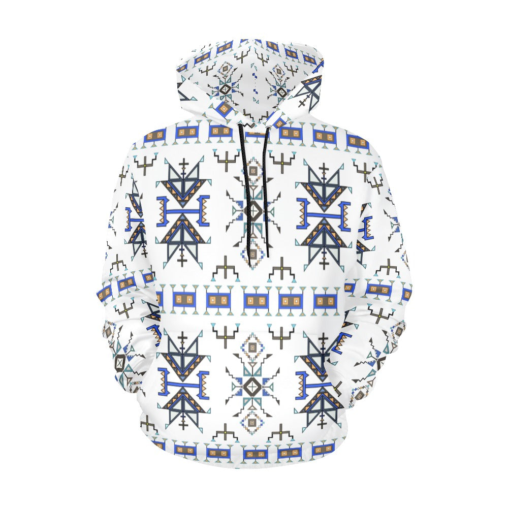 Eagle Strike White Hoodie for Men