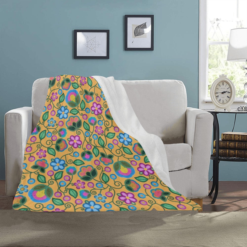 Turquoise Sunbeam Yellow Ultra-Soft Micro Fleece Blanket 40"x50"