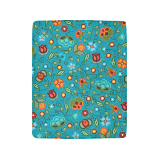 Prairie Fire Petals Ocean Ultra-Soft Micro Fleece Blanket 40"x50"